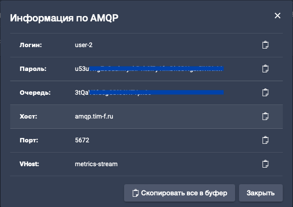 параметры AQMP
